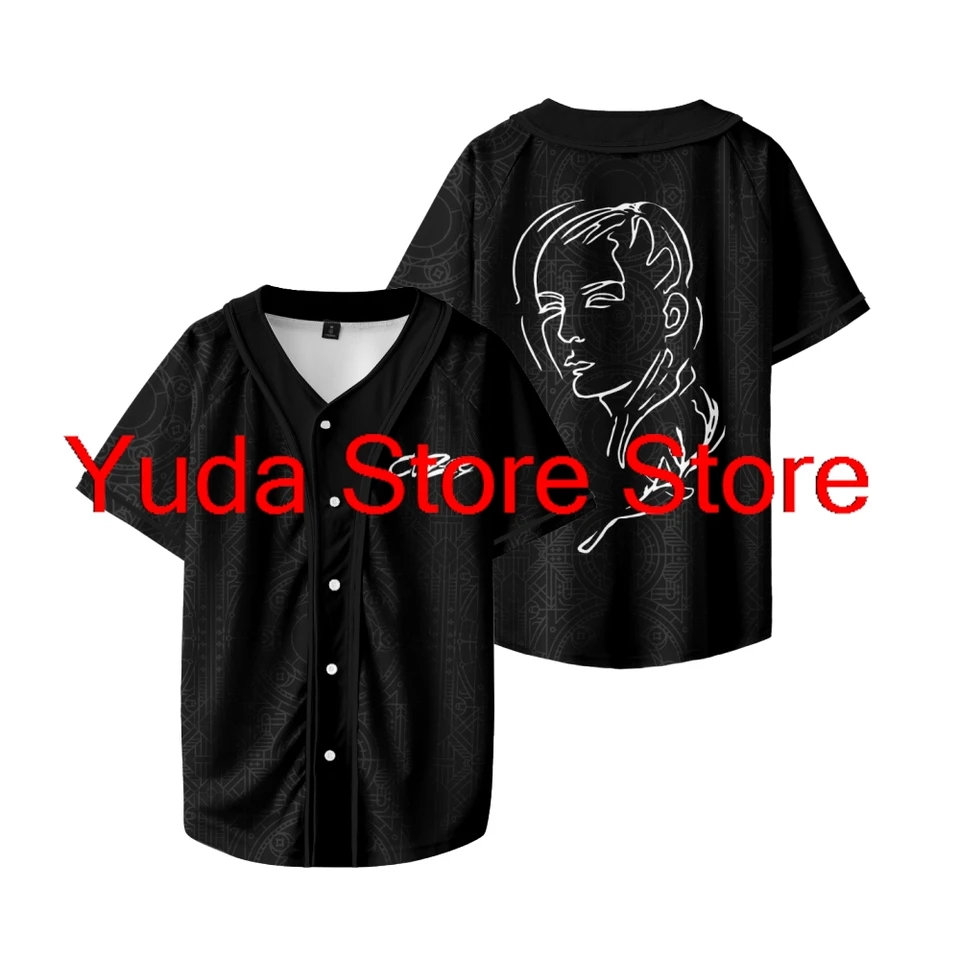 Cloze Merch Baseball Jersey Tirch Merch Men Men módne neformálne rukávy Streetwear