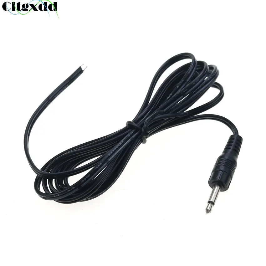 CLTGXDD 2 Pole 3,5 mm mono stereofónne náhlavné súpravy Mužská zástrčka s káblom 3,5 mm Audio Jack Adapter Dĺžka: 1,5 m