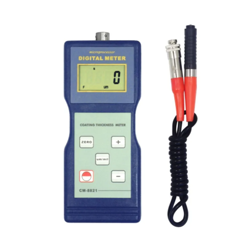 CM8821 Digitálny náter hrúbky rozchodu železo Galvanizujúci meradlo Fe magnetická indukcia CM-8821