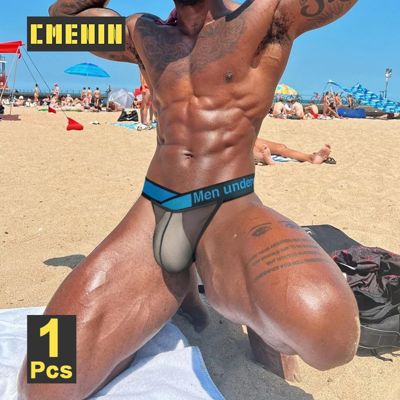 CMenin Low Rise Sexy pánske spodné prádlo Transparentné ultra tenké sieťové briefingy Sissy Slips Gays