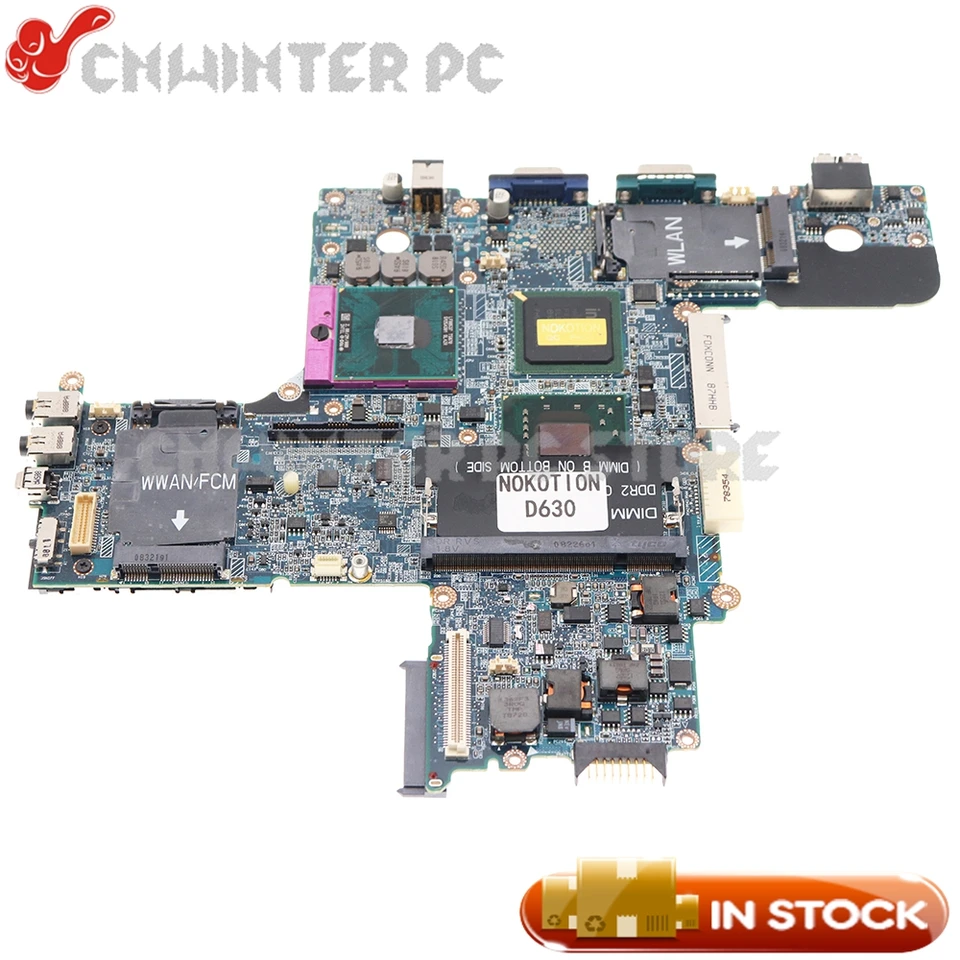 CN-0DT781 0DT781 CN-0N122D LA-3301P pre Dell Latitude D630 LAPTOP Základná doska Intel GMA Nahrádza CN-0R872J bez prehriatia