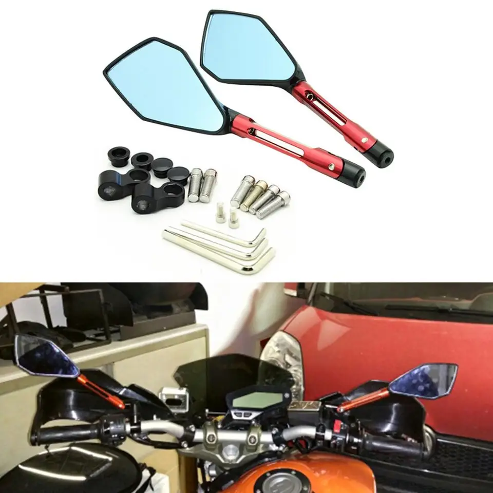 CNC hliníkové motorky Motobike Mirrors Modré sklo spätné zrkadlo pre Honda X-Adv 750 PCX GROM MSX125 SF VESPA 2017 2018 2019