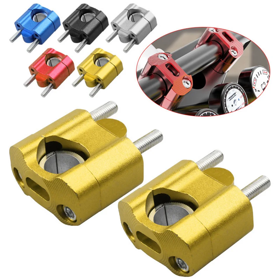 CNC hliníkové zliatiny ručenia riadidla cudzincov adaptér 22 mm 28 mm Univerzálny pre pamäťové bicykle pretekáva motocykel