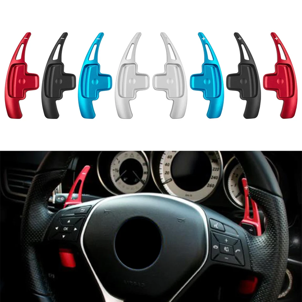 CNC hliníkový automobil volant na volant Paddle Shifter pre radenie pre Mercedes Benz Aberm Glk SLK Class GL W176 W246 W212