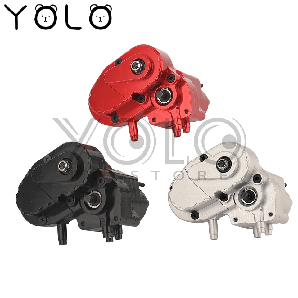 CNC Kompletná prevodovka vykopávka prevodovky vykopávka prevodovky pre 1/10 RC Crawler Axial SCX10 II AXI03004 CAPRA 1.9 UTB Časti aktualizácie