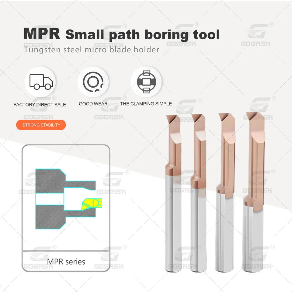 CNC Lathe Tool Series MPR Small Bre Bore Boring Tools MPR2 4 6 MPR8 10 R0.1 R0.2 L15 L22 Všeobecné otáčanie malých clonových nudných nástrojov