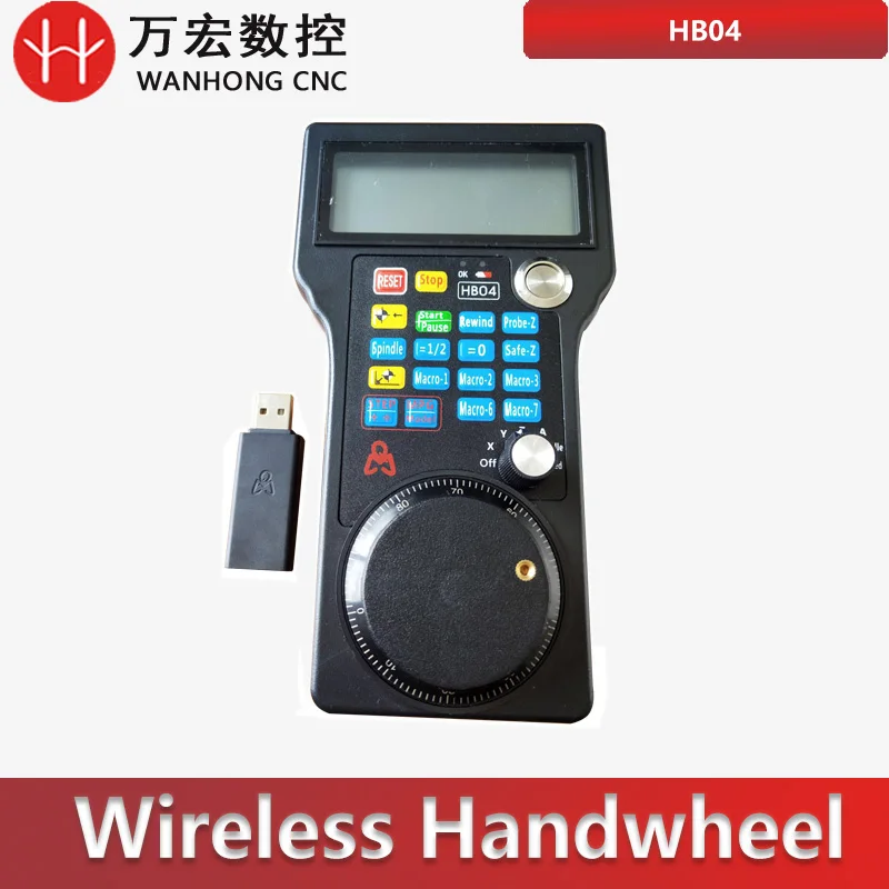CNC Mach3 HB04 Wireless Handwheel MPG MPG Pendant 4 Axis Dzdostupný rukoväť pre CNC smerovač