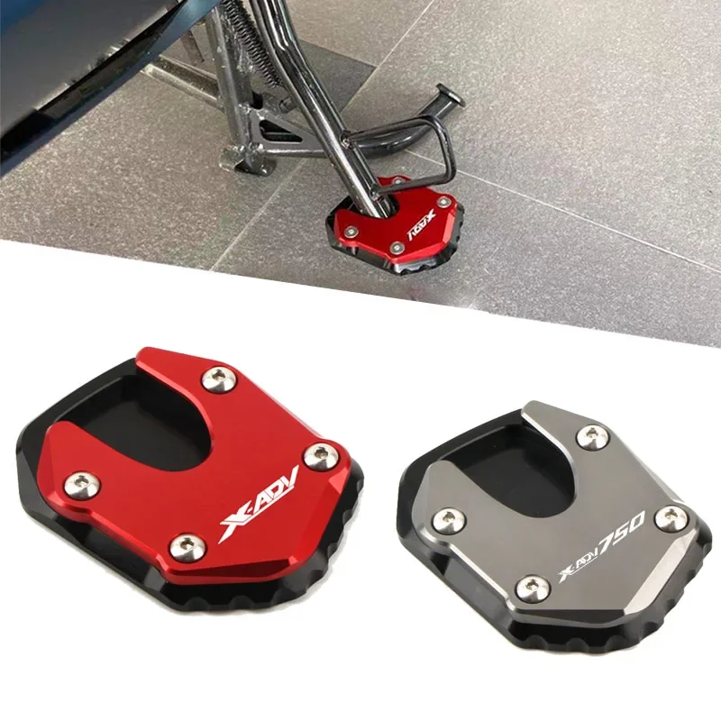 CNC Motocykel Kickstand predlžovanie nohy na bočné stojany Zväčšená podložka pre dosku pre modely Honda X-Adv750 XADV750 2021-2024 Navrhnuté modely