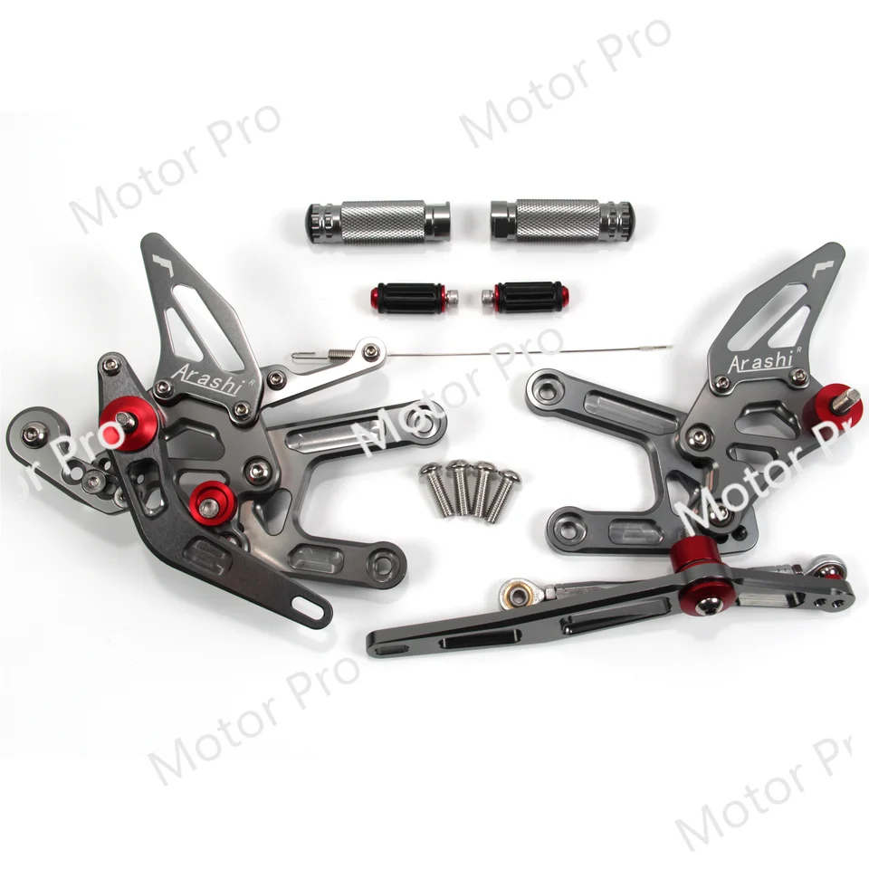 CNC motocyklové nastaviteľné nohy nôh pre Yamaha YZF R6 2017 - 2023 Zadná súprava Zadná súprava YZF -R6 2017 2018 2018 2019