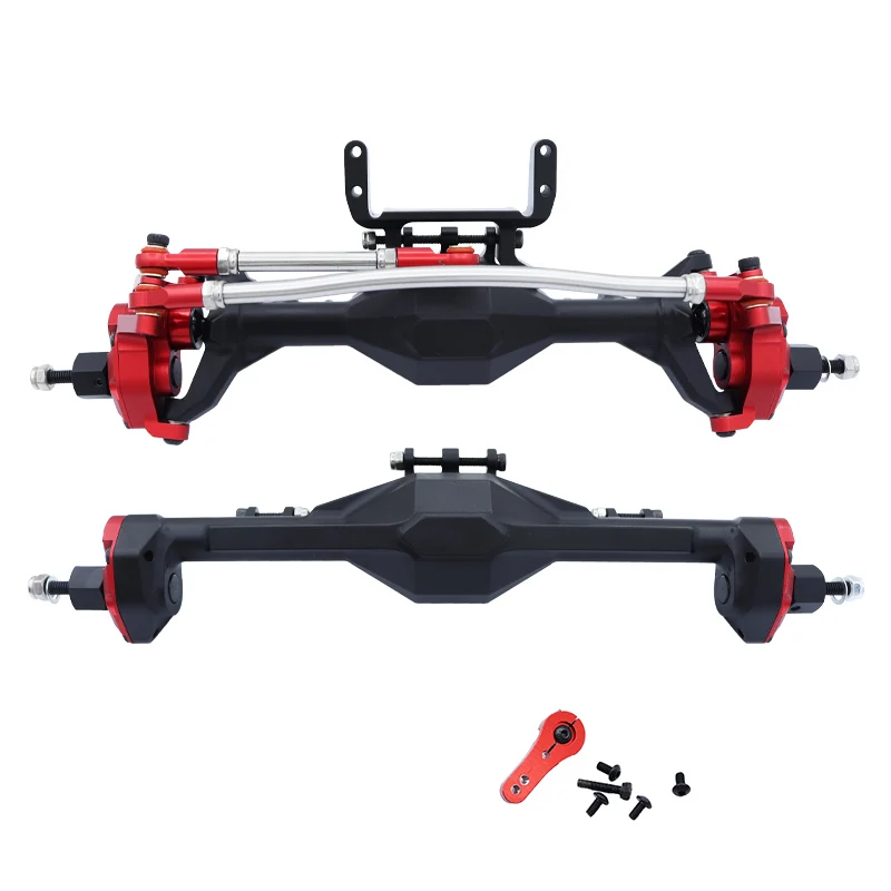 CNC obrábaný hliník integrovaný predný zadný portál eloxovaný pre 1/10 RC Crawler Auxi Axial SCX10 II RGT 86100 Redcat Gen8