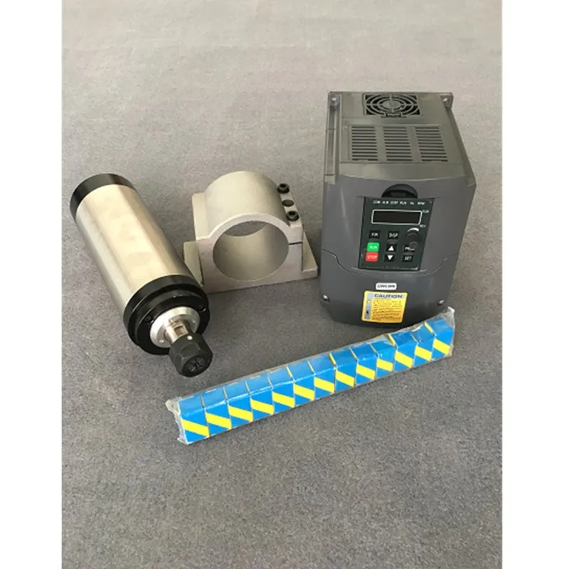 CNC smerovač vreteno 800 W súpravy chladenej vretena chladenej vzduchu 0,8KW Motor + 1,5KW 220W Inverter 65 mm svorka 13ks ER11 Collet