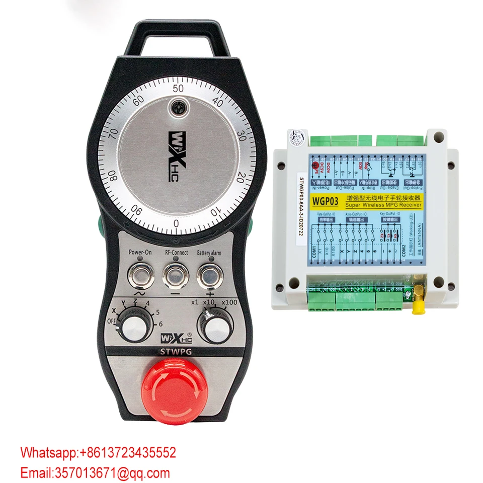 CNC Wireless Controller USB rukoväť MPG prívesok bezdrôtové elektronické ručné koleso