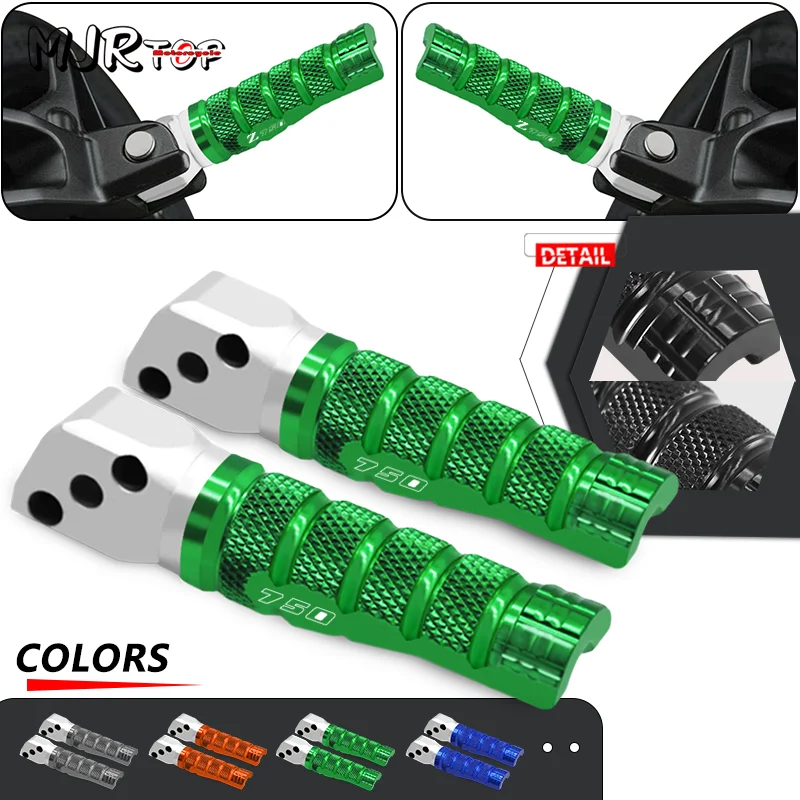 CNC zadná noha Footpeg pre Z750 Z800 Z1000 Z1000SX Motocykel pre cestujúcich PEG Footpegs Pedály Z750 Z800 Z1000 Z1000SX