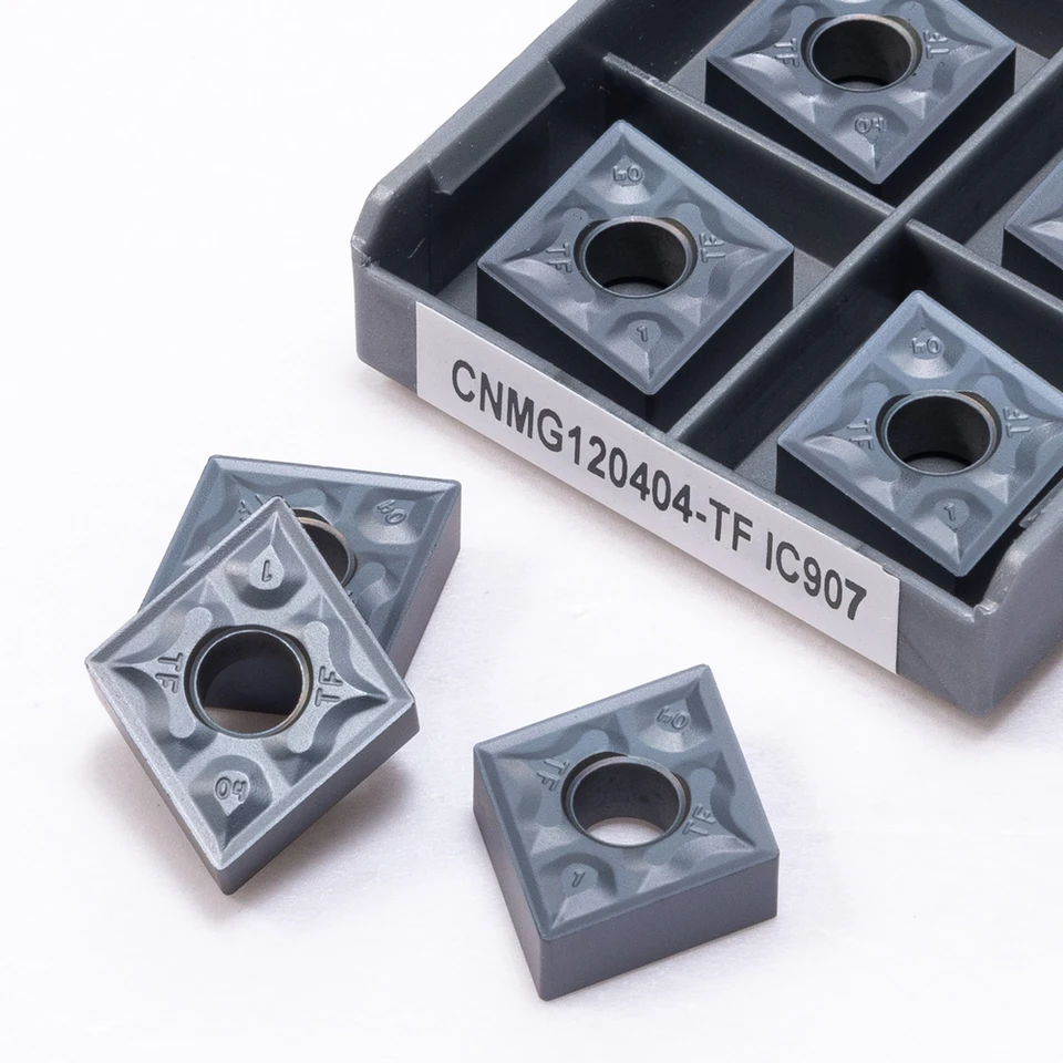 CNMG120404 CNMG120408-TF IC907 IC908 IC908 Vložka z karbidu CNMG 120404 120408 CNC Lathe Autentický sústružník
