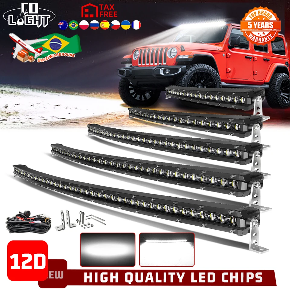 Co Light LED Light Bar 32 palcov 50 000 libier spot Combo Combo lúč jazda mimo cesty Pracovné svetlo pre kamión Pickup ATV UTV SUV CART 12V