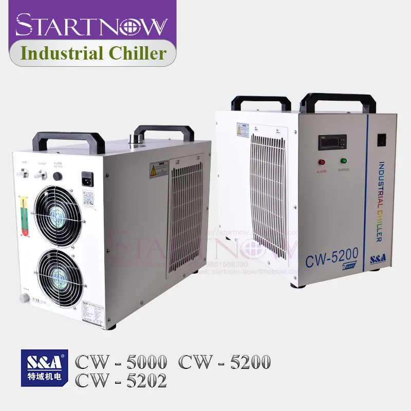 CO2 Industrial Water Chiller S & A Modernizovaný CW-5200. CW-5000TG pre 80W 150 W laserové chladenie CNC vretená CW-5200AH CW-5000AG