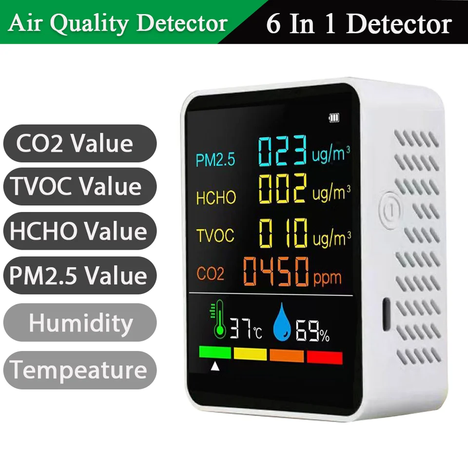 CO2 meter detektor kvality ovzdušia CO2 Tester
