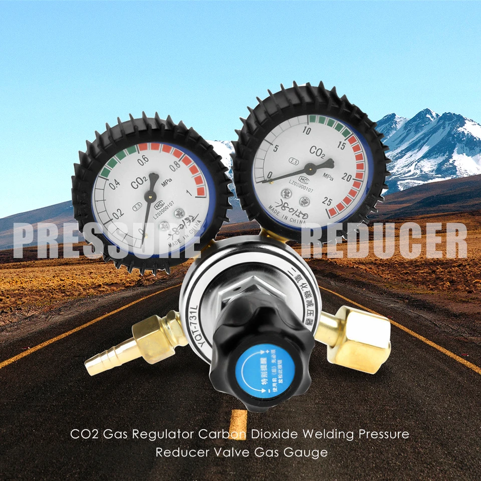 CO2 Prietok meter regulátor plynu regulátor zváracieho meradla argónu regulátor plynu reduktor tlaku