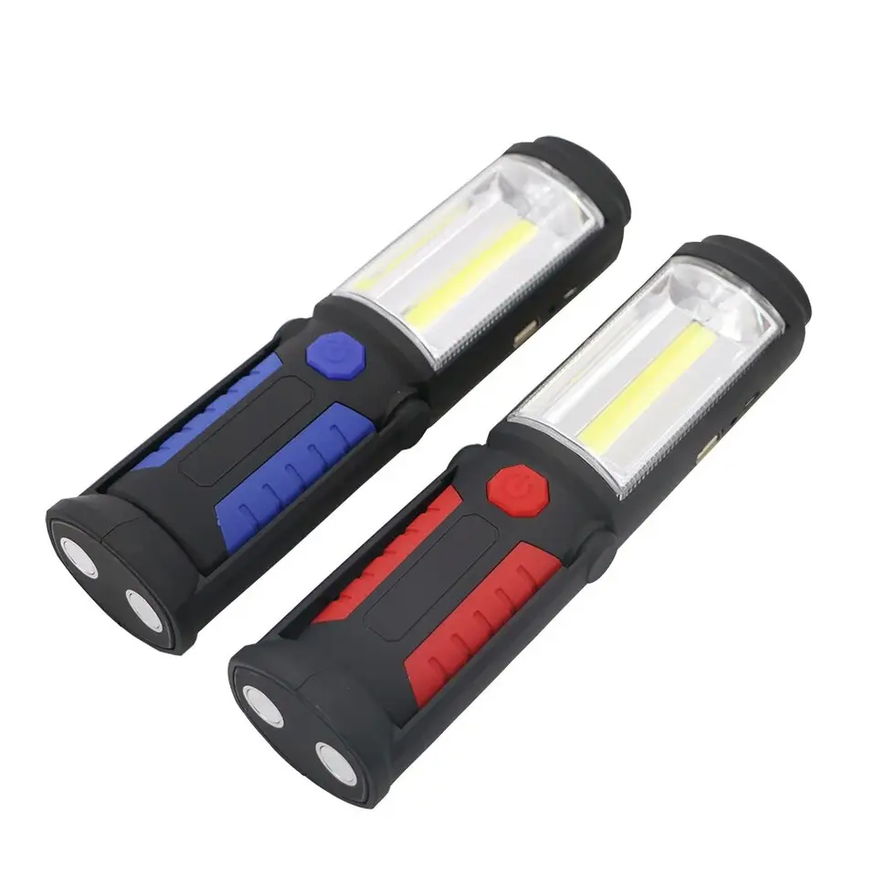 COB Working LIGH LED 90 ° Rotate TORCH SLAKTATRE Vodotesná kempingová lampa Magnet USB nabíjanie vozidla OPRAVA SVETLA LIGHT LANTERNA