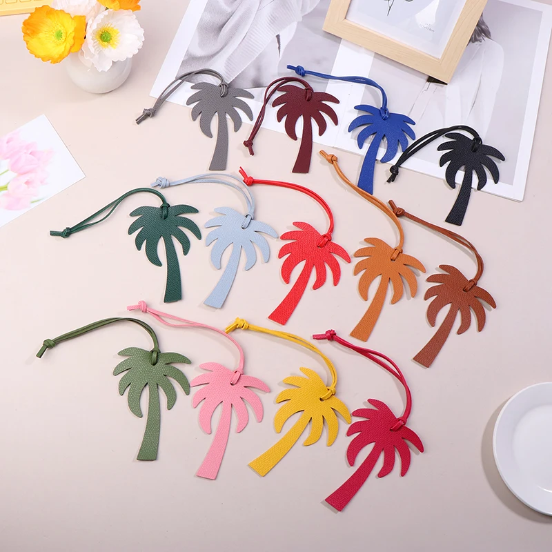 Coconut Tree Pu Leather Keychain Kreatívny tvar luxusný batoh Dámsky taška Dámsky kúzlo Darček darček