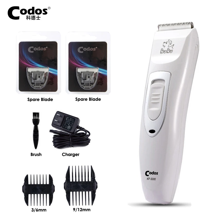 Codos KP3000 PET VLASTNÉ VLASTNÉ VLASTNÉ VLASTNÉ VLASTI Keramické čepele Haircut holiaceho stroja pre mačky zvieratá