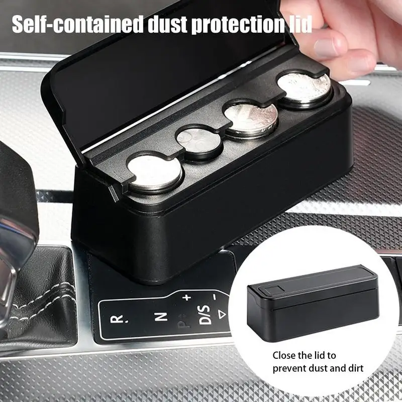 Coin Storage Boxes pre auto lepidlo dna prachovo odolné v kolektoroch Skladovanie mincí s multifunkčným priestorom na šetrenie priestoru
