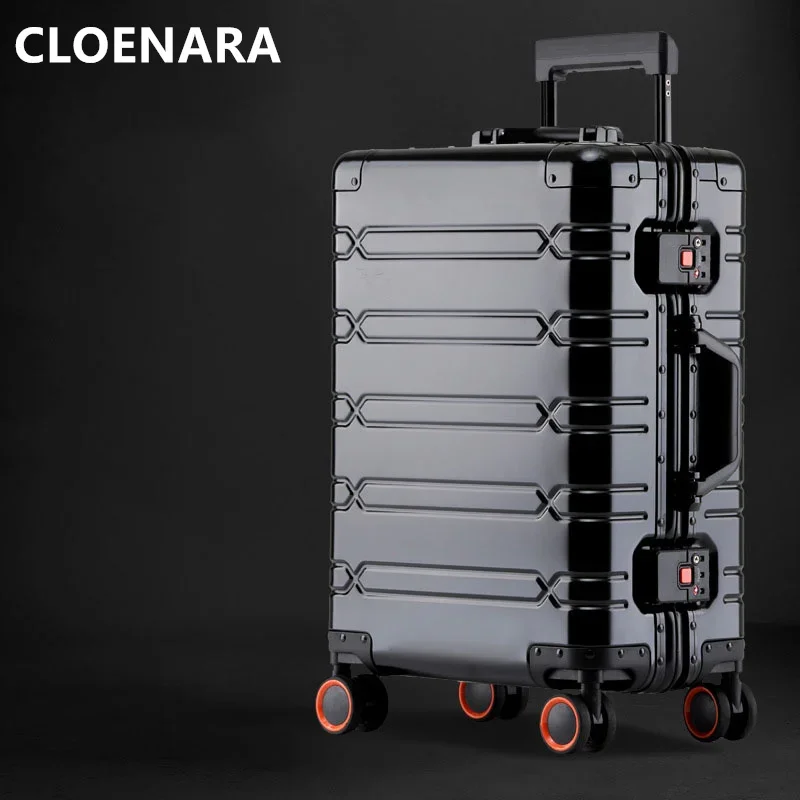 Colena 29 -palcový kufrový kufor všetky hliníkové horčíka zliatiny Trolley Case Business Box Box 20 