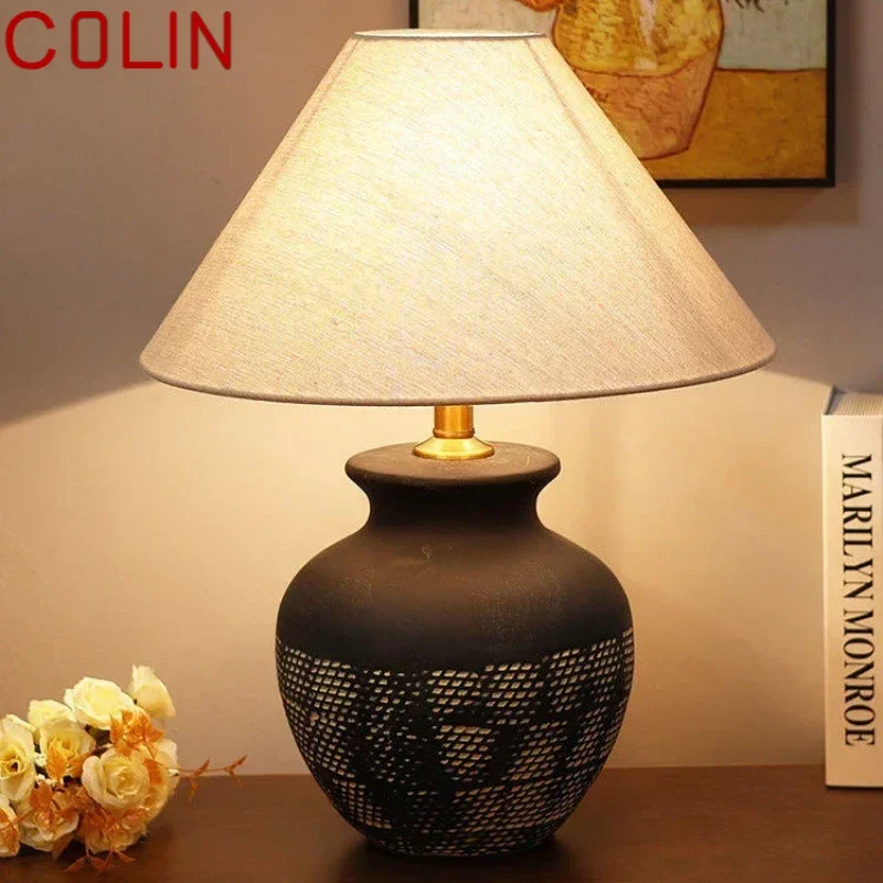 Colin Nordic Ceramic Table Lamp Moderné umenie obývacia izba Spálňa Štúdium Villa LED Original Sledok Svetlo