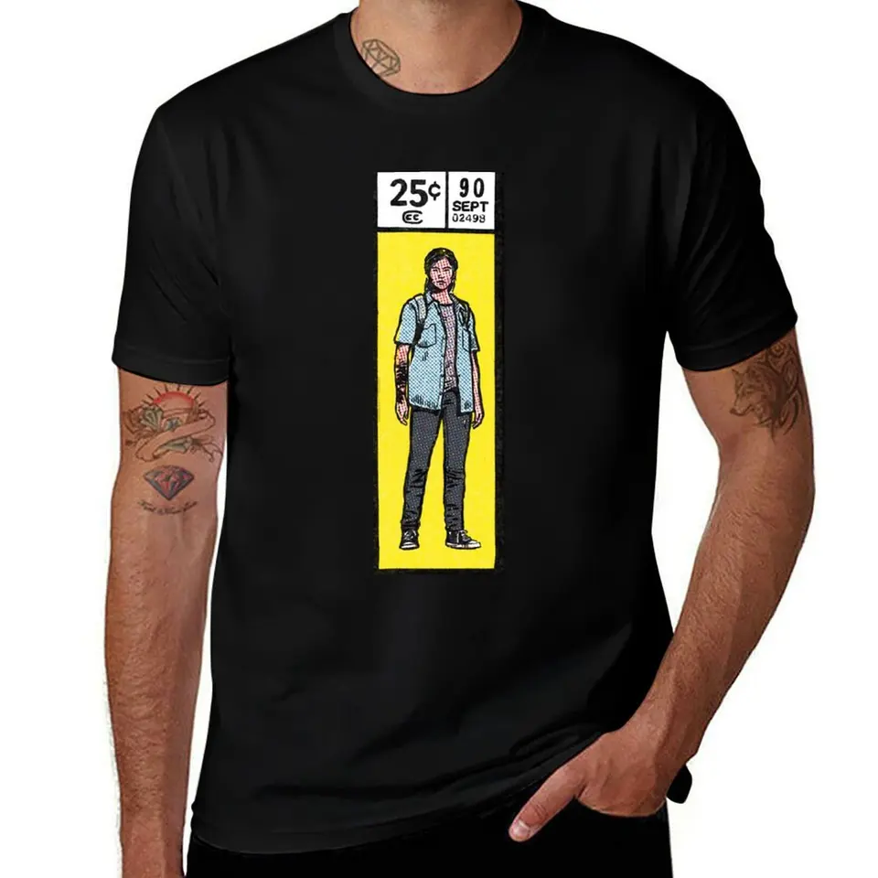 Comic Book Corner Box - Ellie The Last of Us 2 Fan Art T -Shirt Vintage plus veľkosti mužov oblečenie