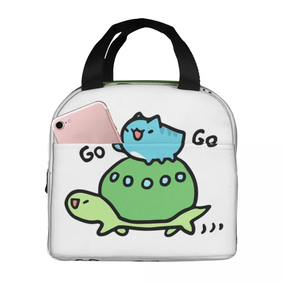 Comic Cat Bugcat Capoo Bug Cat Cat obedné tašky izolované bento box obed tote piknikové tašky Termálna taška pre ženy študentská škola