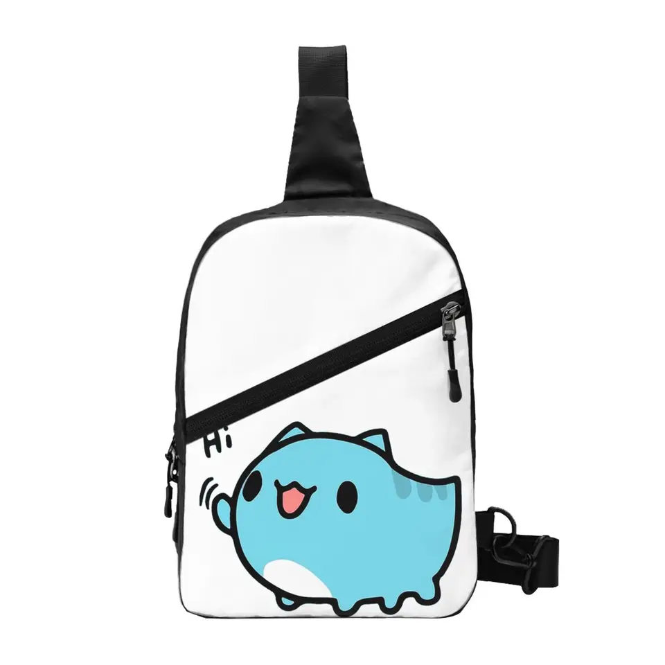 Comic Cat Bugcat Capoo Bug Cat hrudník vrecko muži muži sling crossbody batoh na hrudi vrecko Cesta turistika Daypack vrecko na rameno