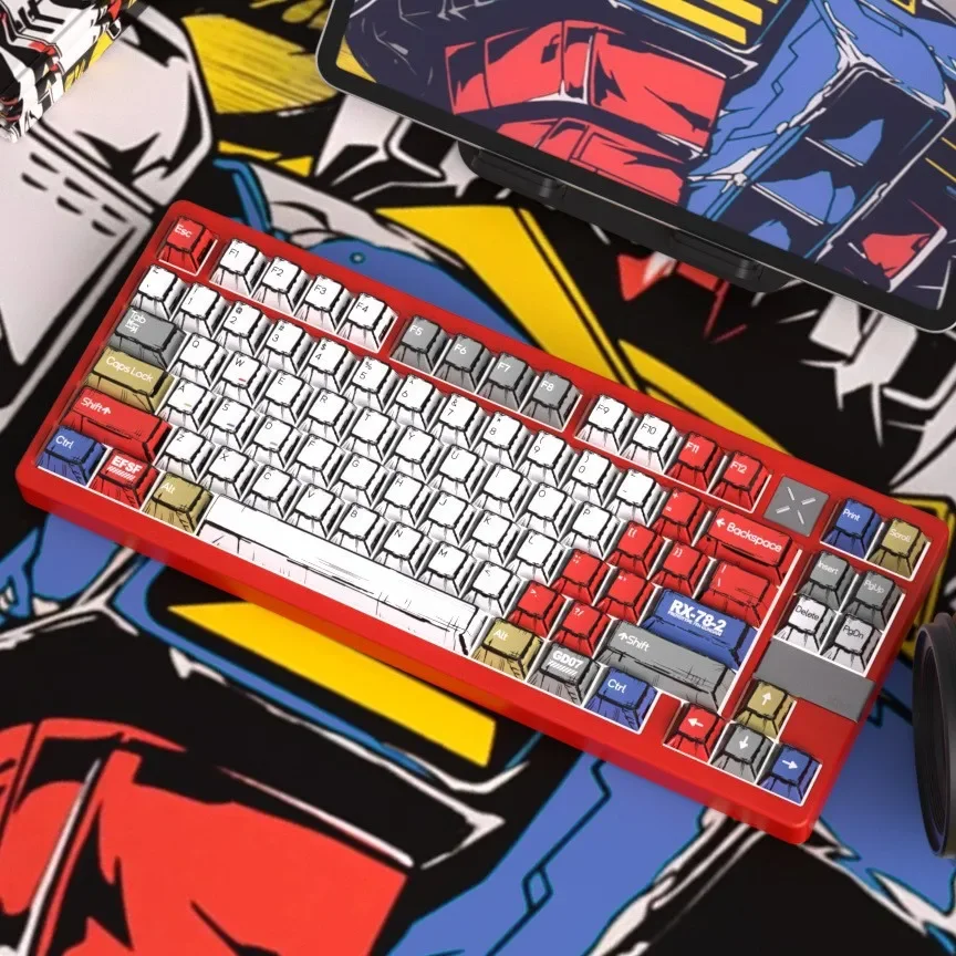 Comic Key Cap Cherry 134 Klávesy Sublimované prispôsobené personalizované mechanické klávesnice pre hernú kanceláriu Home Anime Anime Keycaps