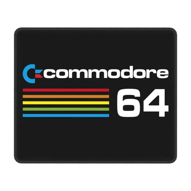 Commodore 64 Počítačová podložka Mouse Pad Square MousePad so šitými hrana