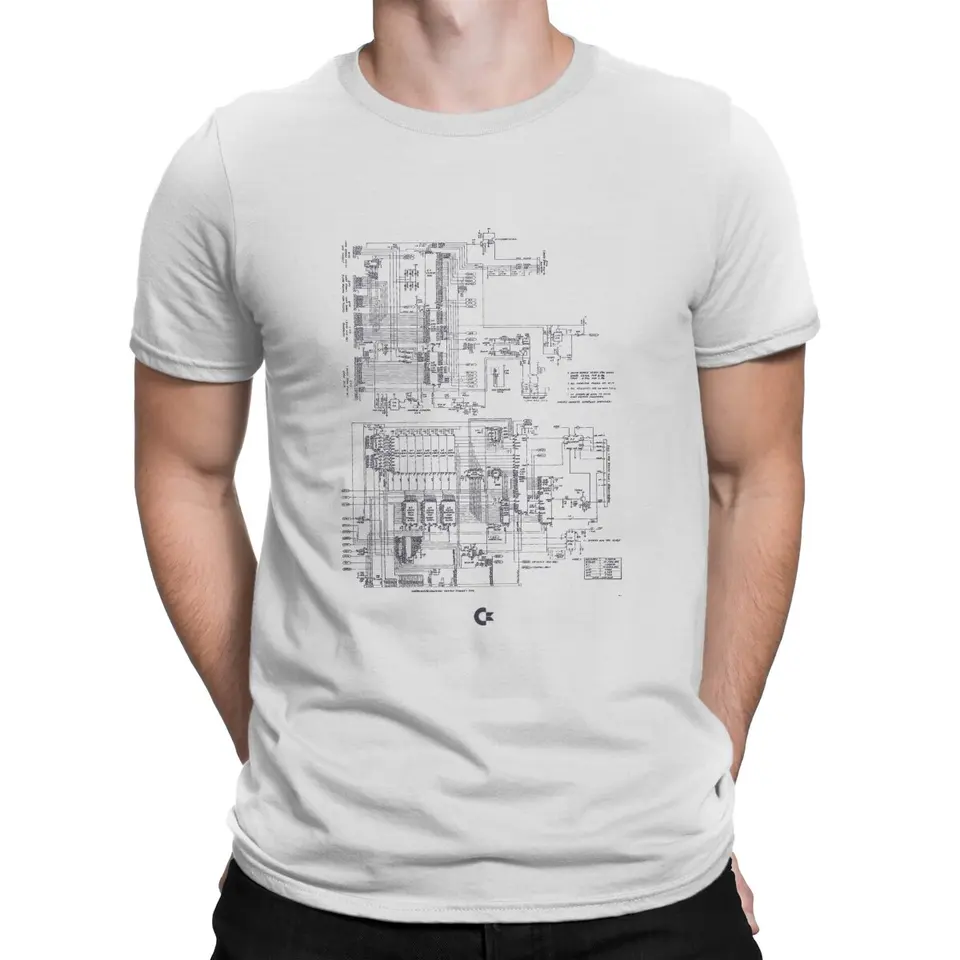 Commodore 64 Schematics Pánske tričko