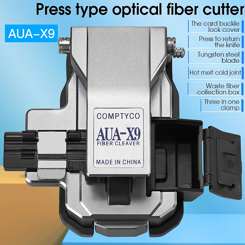 COMPTYCO FTTH HIGHERPRESICE AUA-X9 pre Cold Optical Fibre Fiber Cleaver Stroj tri v jednom svorkovom strihovom nástroji