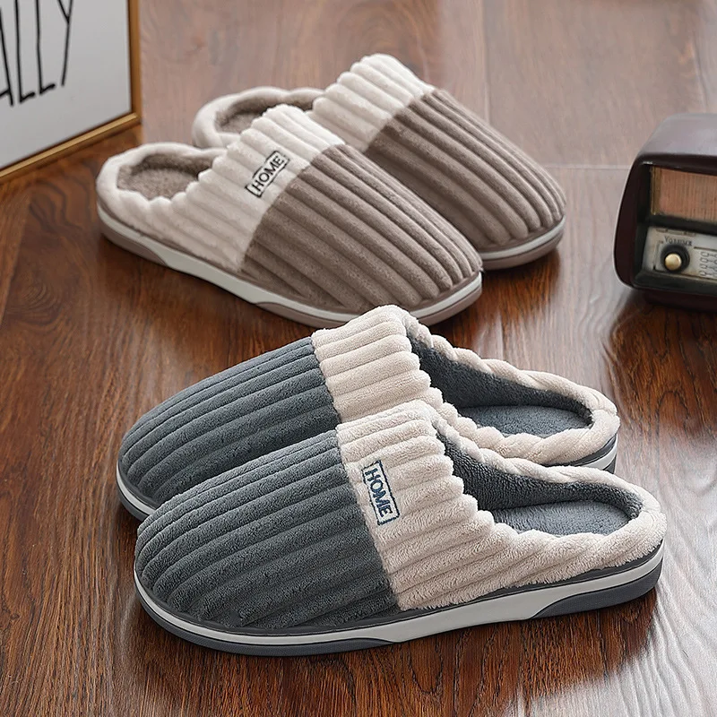 Compwarm Winter Warm Plys Plush pre ženy Men Mäkké podrážky nekĺzajú chlpatý pár spál