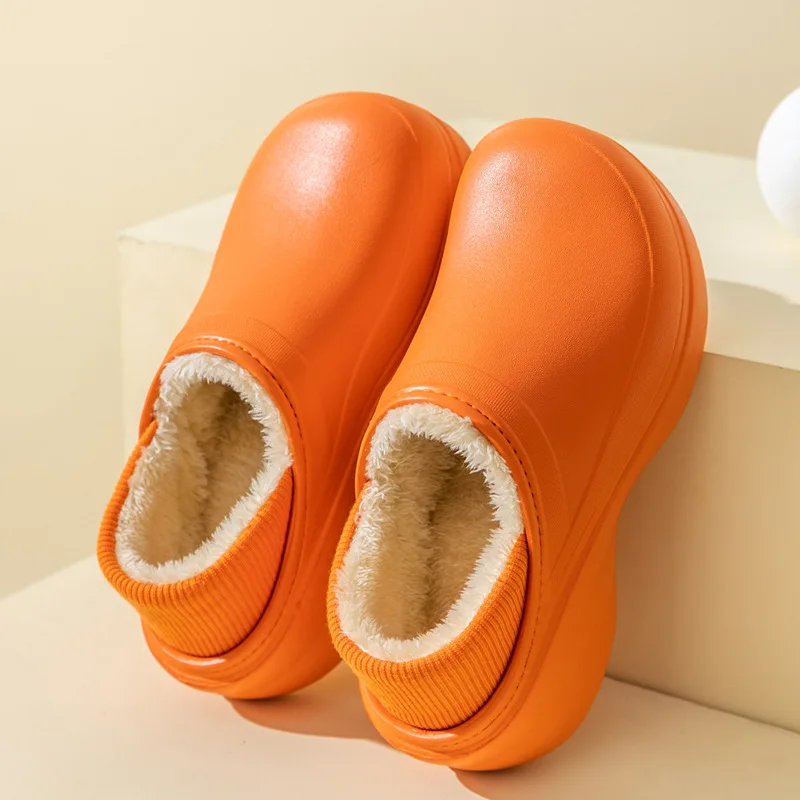 Comwarm Winter Furry Plippers Ženy Muži teplé jemné husté podrážky načrtávajúce sa kĺzavky vonkajšie domáce páry nekĺzané bavlnené topánky