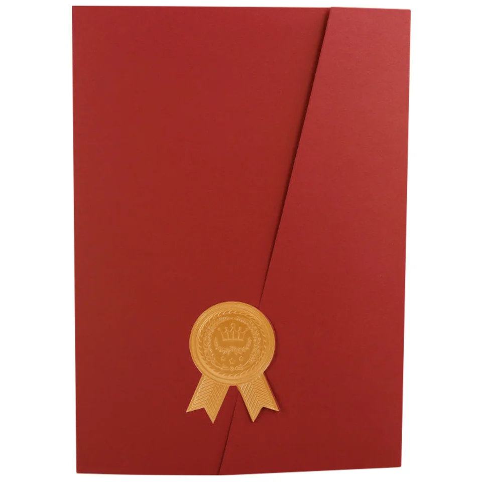 Conder Certificate Shell Paper Folder Award Držiteľ ochranný kryt ochranný obal Diplom