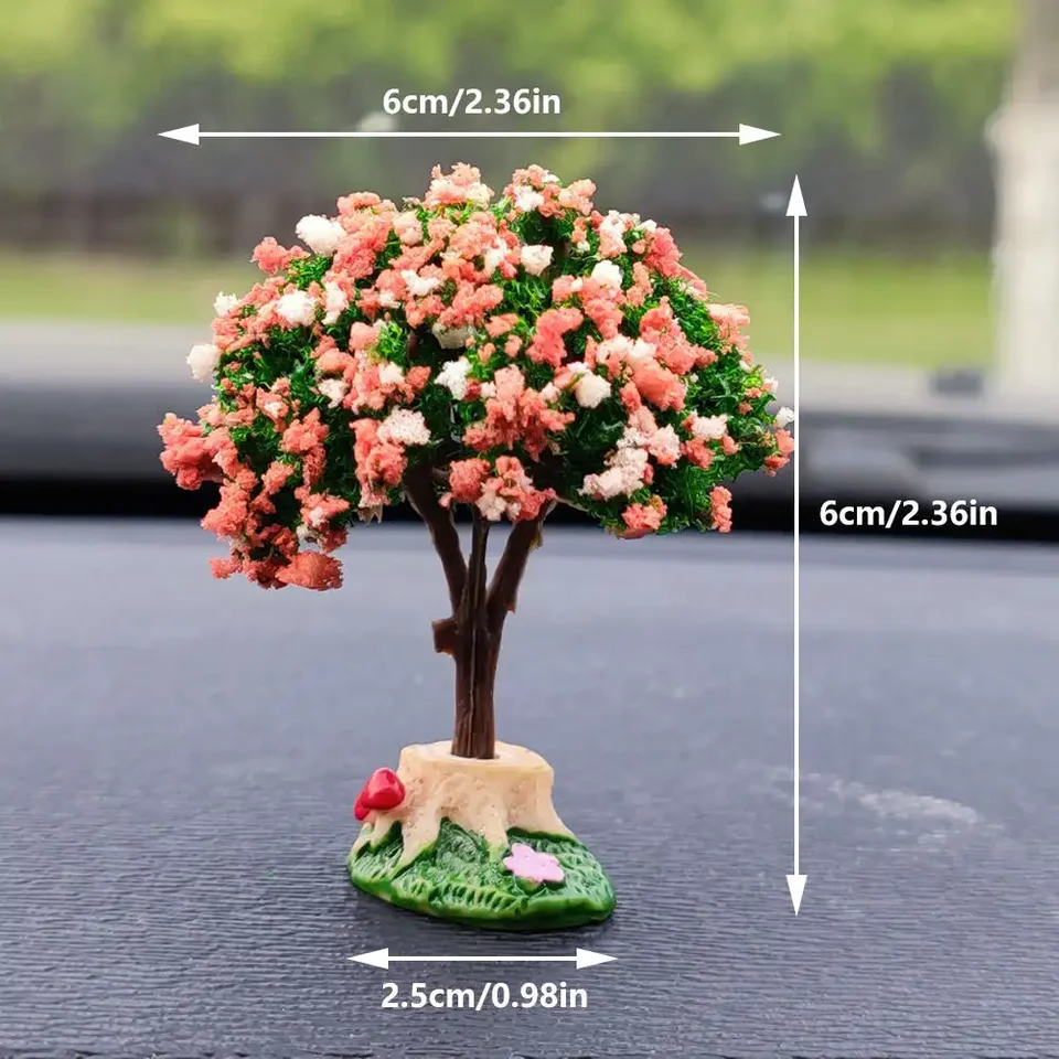 Console Mini Tree Center Console namontované na zelené rastlinné doplnky Simulované kvetinové dekorácie pre dievčatá Darčekové interiérové ​​dekorácie
