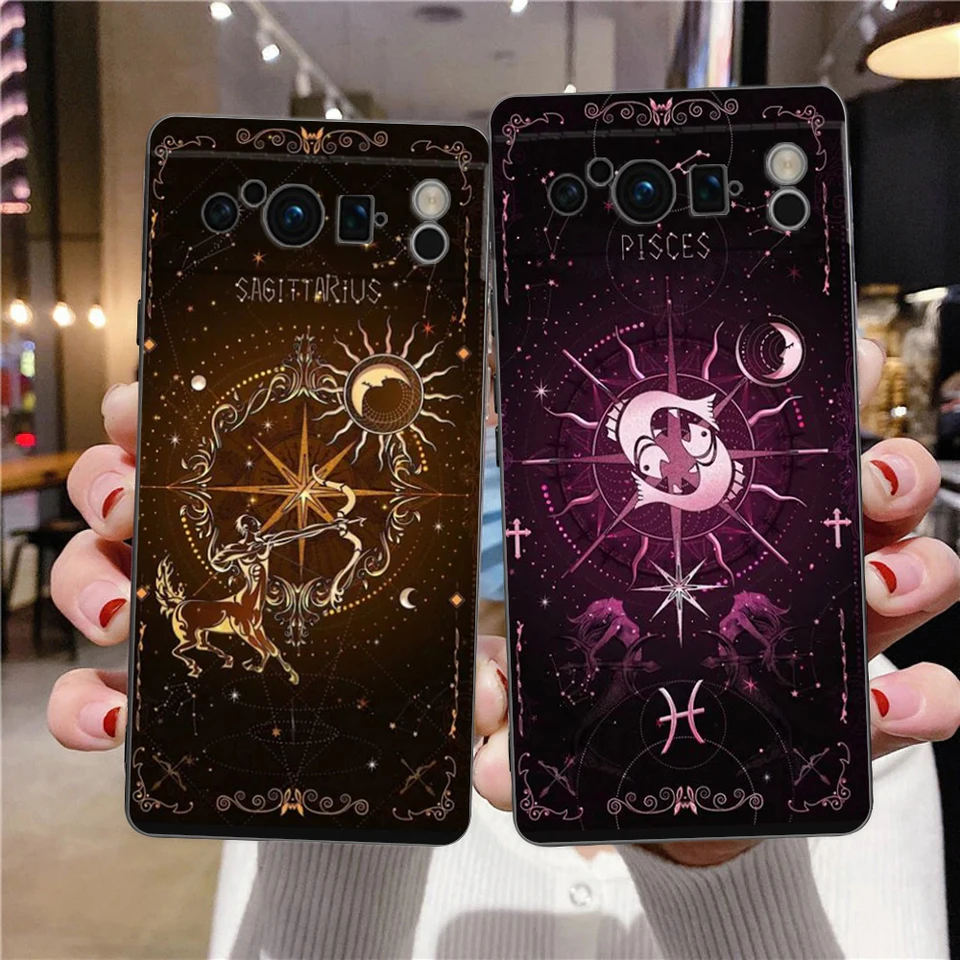 Constellation Telefon Case pre Google Pixel 9 8 7 6 7a 6a Pro Shockproof Silikone Soft 9 Pro XL Silikone Shell Capas Fundas