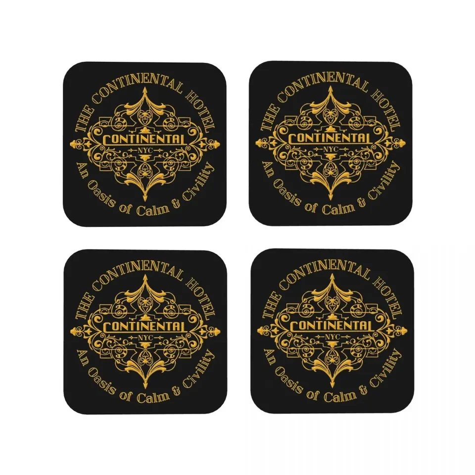 Continental Hotel Coasters Kitchen prestieranie vodotesné izolačné šálky kávových rohoží pre dekorácie domáce riadové vankúšiky sada 4