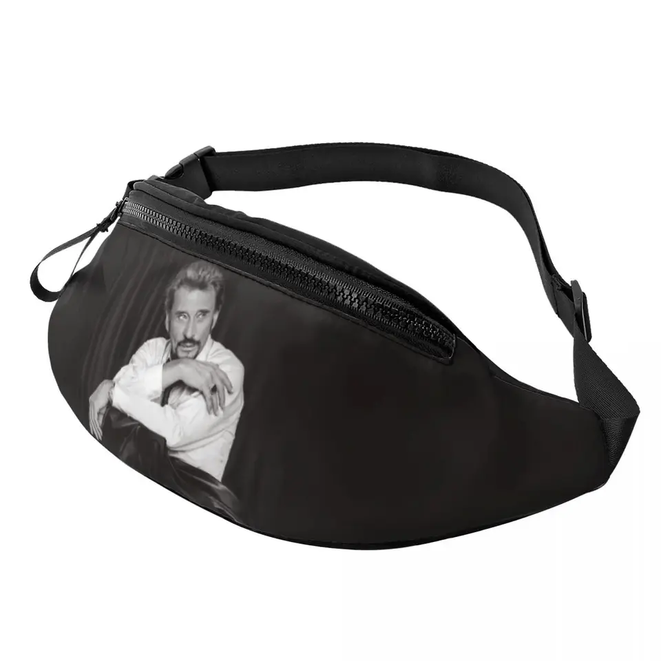 Cool Cool Johnny Hallyday Fanny Pack Men Ženy francúzsky rockový spevák Crossbody WAIST BAG na cyklisti