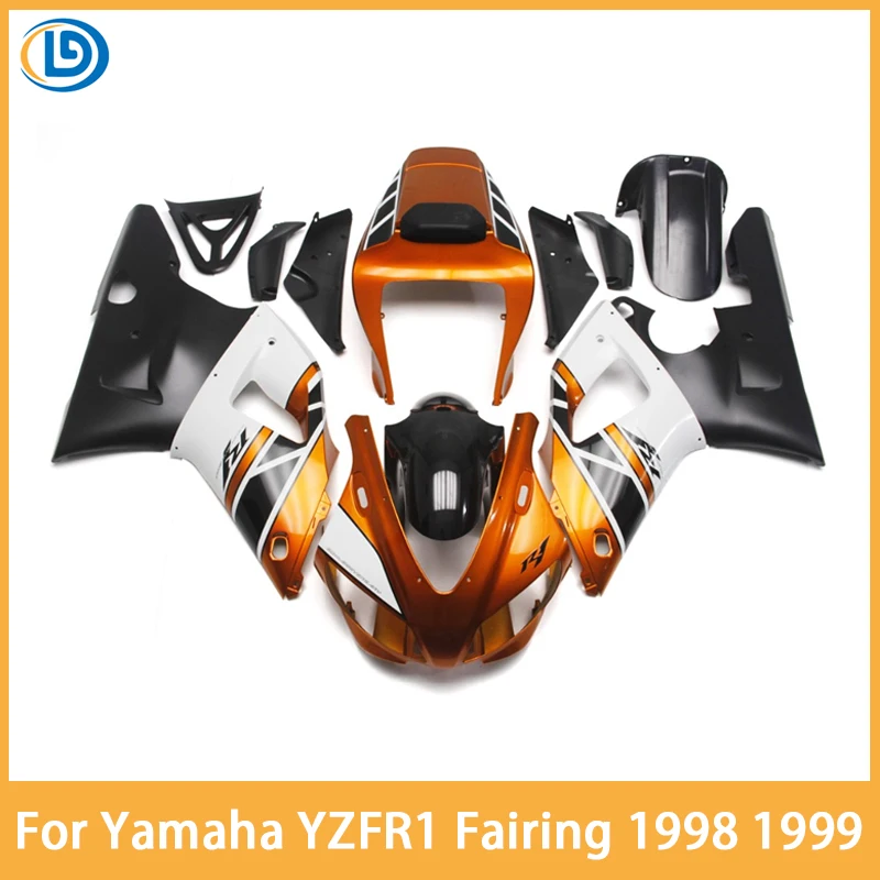 Cool Faquing Kit pre Yamaha YZF R1 1998 1999 Prispôsobiteľné motocyklové doplnky Kompletné diely R 1 98 99