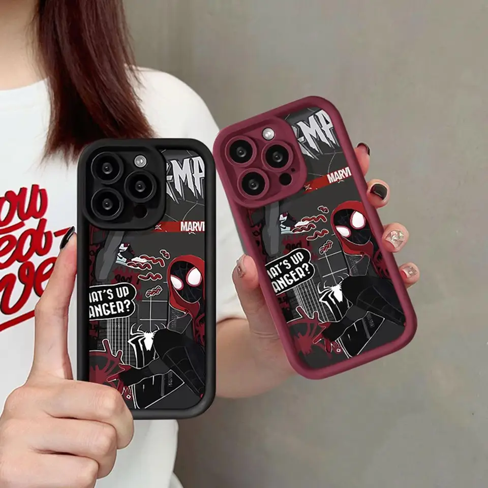 Cool Marvel Spider Man puzdro pre Realme C63 C65 C67 12 11 Pro Plus Plus C55 C53 C35 C11 C15 Pokrytie mäkkého silikónového fonda
