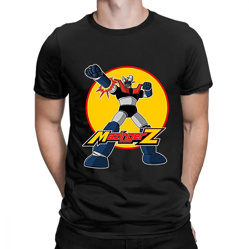 Cool Mazinger Z anime film Robot Streetwear Grafické tlačové tričko módne príležitostné TEE Topy