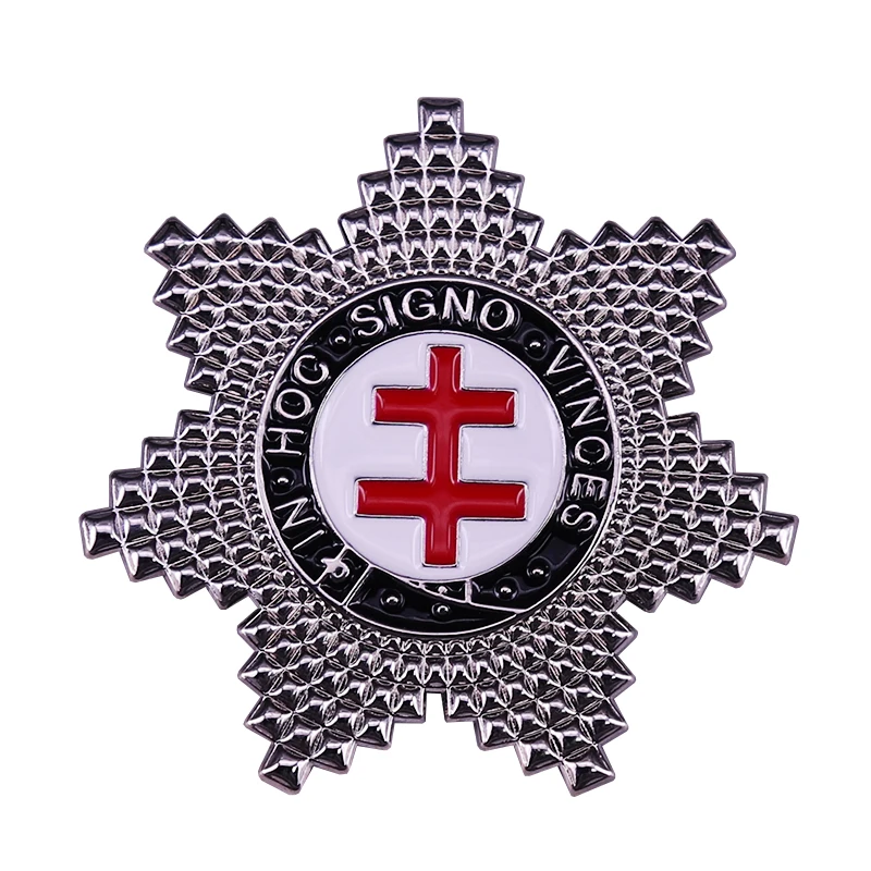 Cool Vintage Metal Masonic Knight's Templár 