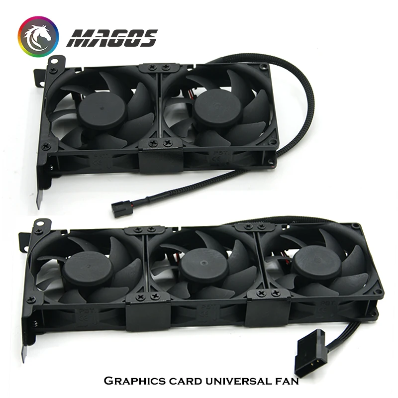 Coolingový ventilátor GPU PC VGA Cooler GPU 8025 PCI GPU Companion 2 ventilátory a 3 fanúšikov
