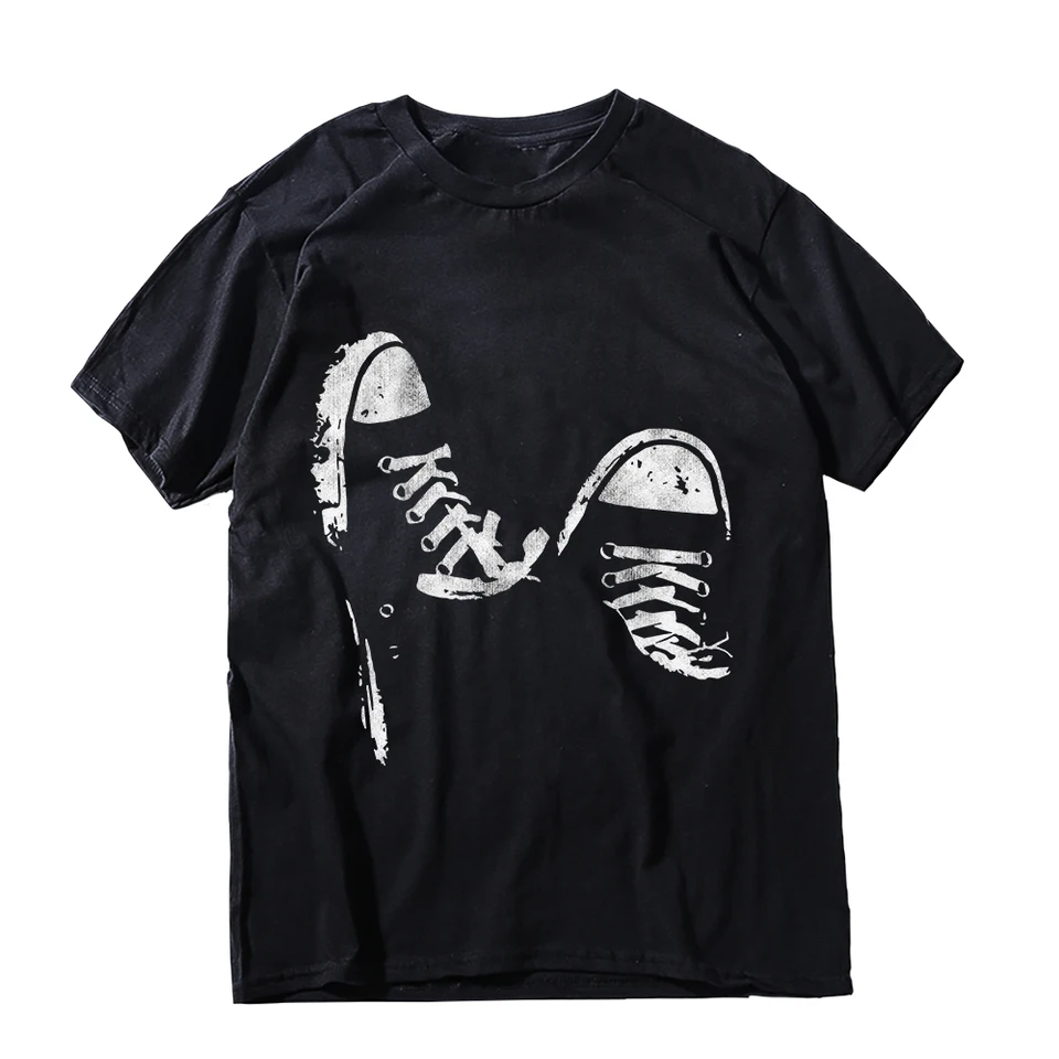 Coolmind YD011 Superior exkluzívne topánky na skateboardové topánky Tlačené unisex tričko veľkú veľkú korčuľovú k korčuľovaniu Men Tshirt O-Neck pre muža
