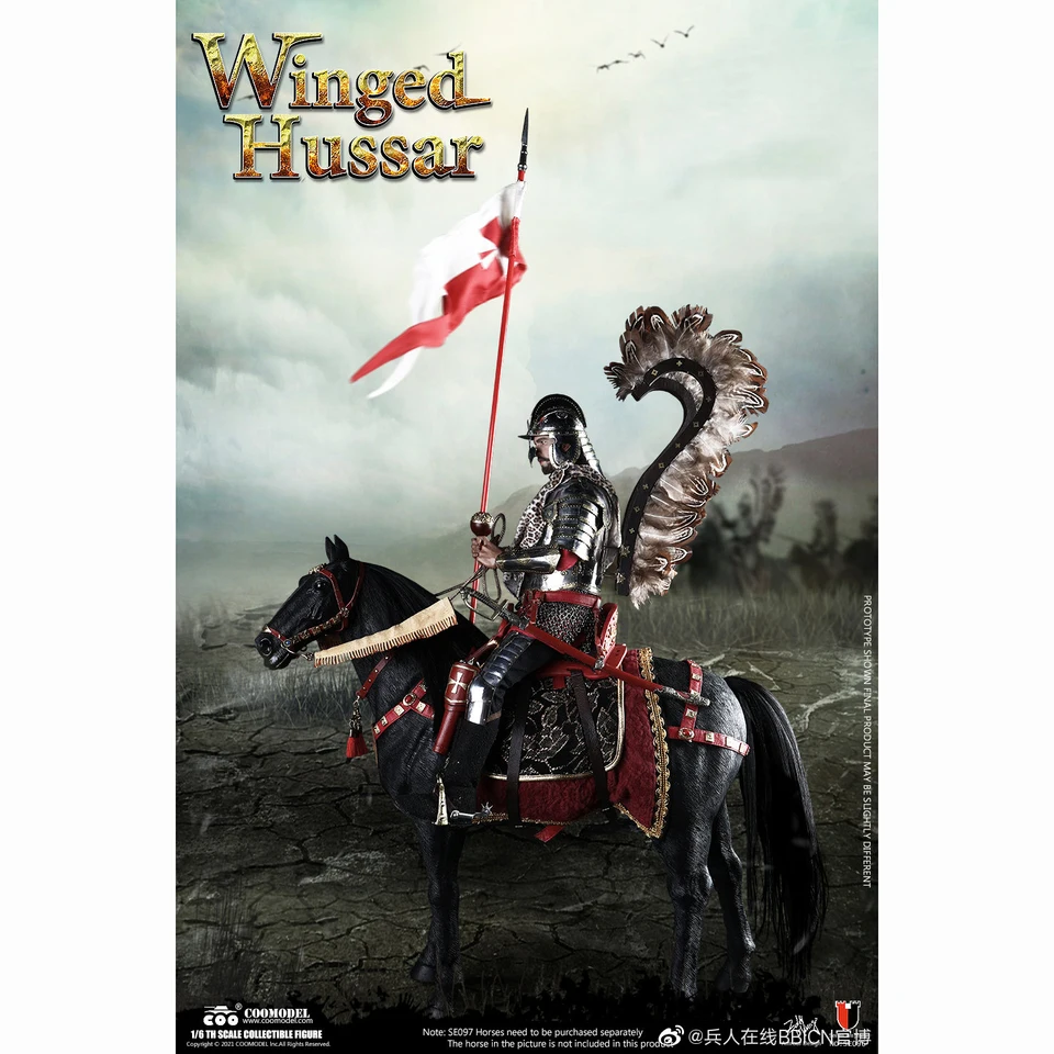 Coomodel SE096 1/6 Séria impérií - Winged Hussar (verzia majstrovského diela) vojaka vojaka vojaka 33 cm