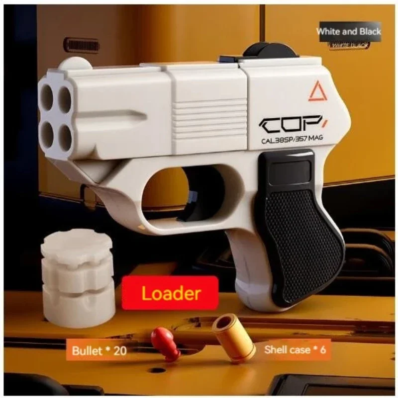 COP357 KRAKOVÁ HERA GUN SHELL ECCELE Ejekcia Soft Soft Bullets Mini Veľkosť manuála Vypálenie Prenosná pištoľ Model pre deti Darček pre dospelých